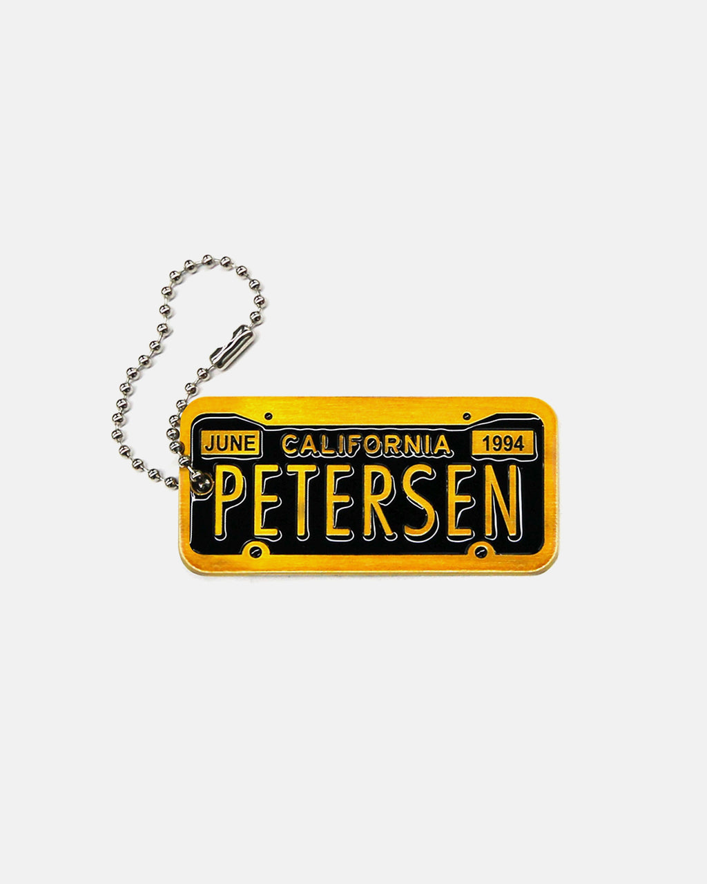 Petersen Keychain - California License Plate