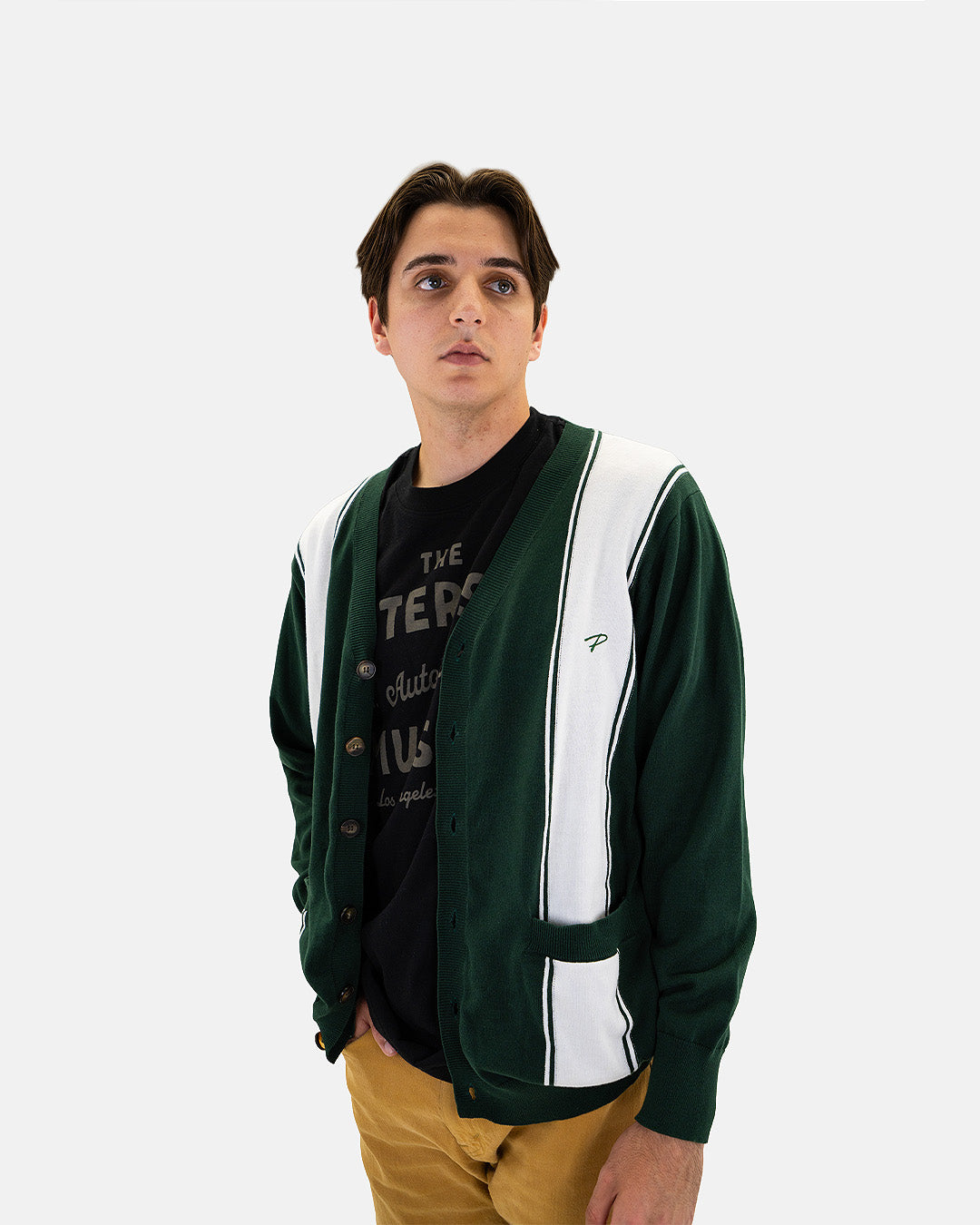 Petersen Sweater - Vertical Stripe Cardigan – Petersen Automotive