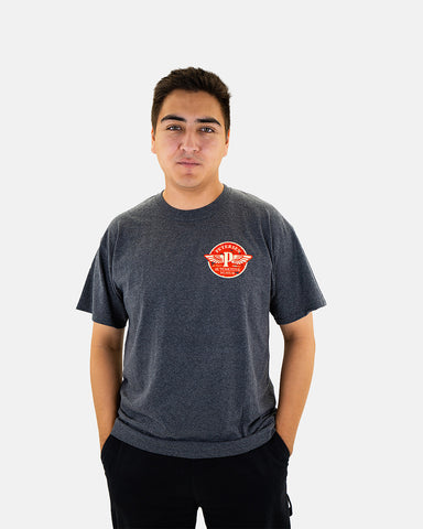 Petersen Tee - Flying "P" in Charcoal