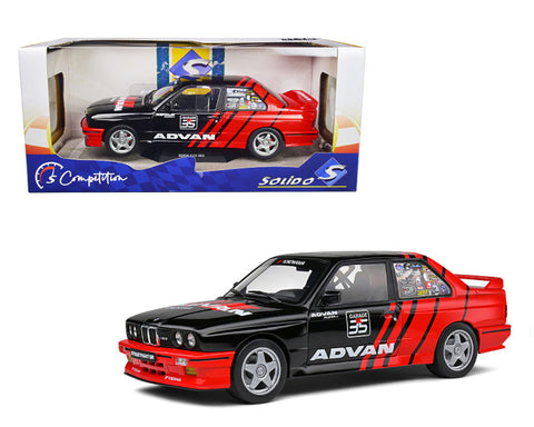 Solido 1:18 BMW E30 M3 Drift Team ADVAN – Black/Red – Competition