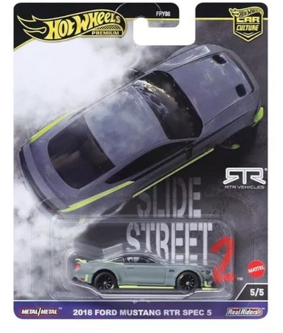 HOT WHEELS 2024 Car Culture Street Slide 2 -2018 Ford Mustang RTR Spec 5