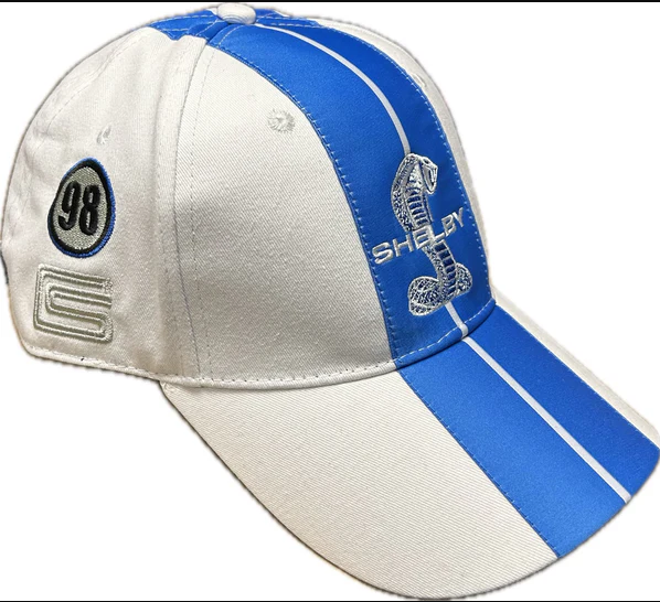 Two Stripe Shelby Racing Performance Hat - White