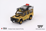 Mini GT 1:64 1989 Land Rover Def 110 - Camel Trophy Amazon Team Japan Petersen Exclusives