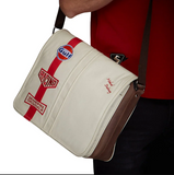 Gulf Cotton/Leather Silverstone Messenger Bag