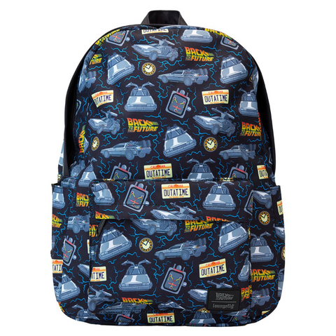 Back To The Future 40th Anniversary Delorean Nylon Full-Size Backpack