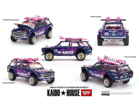 Kaido House x Mini GT Datsun 510 4x4 Wagon Kaido Offroad V2