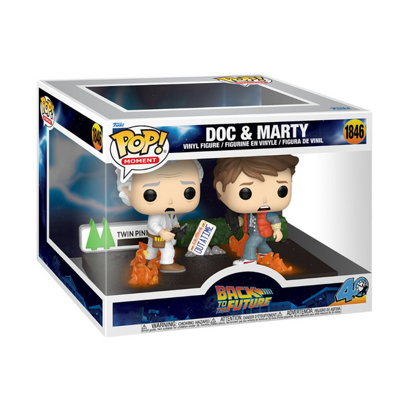 Funko Pop! Moment - Back to the Future 40th Anniversary Doc & Marty