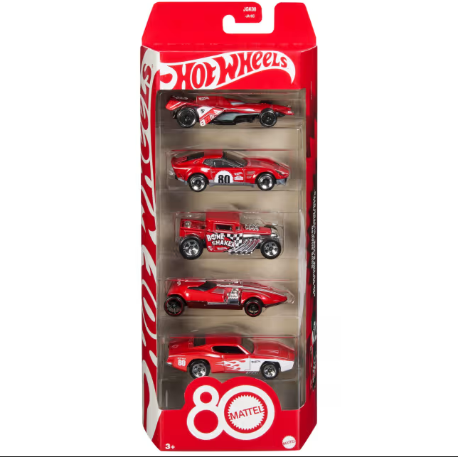 Hot Wheels Core Mattel 80Th Anniversary 5-Pack