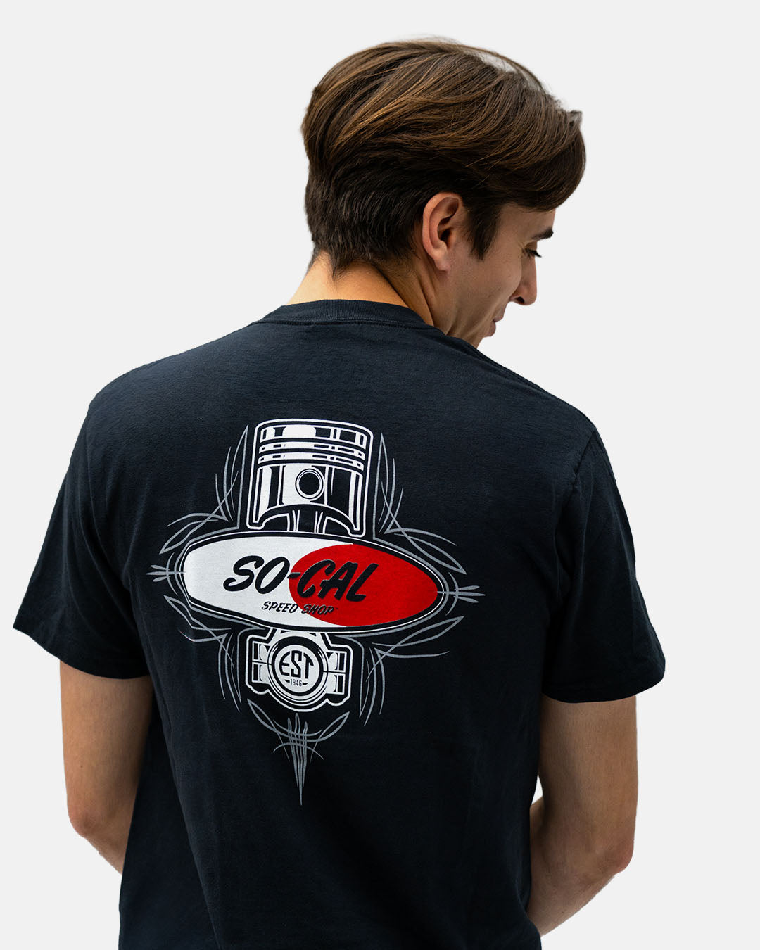 SO-CAL Speed Shop Pinstripe Piston T-shirt - ONLINE EXCLUSIVE