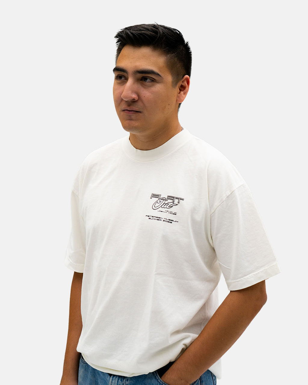Petersen x Joshua Vides - Flat Out White Tee