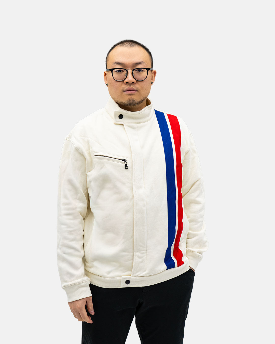 Petersen Vintage Racing Jacket - Red, White, & Blue
