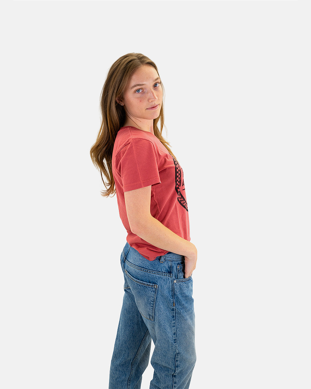 Petersen Women's Tee - Checkered Wheel