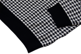 Petersen Sweater - Black & White Houndstooth