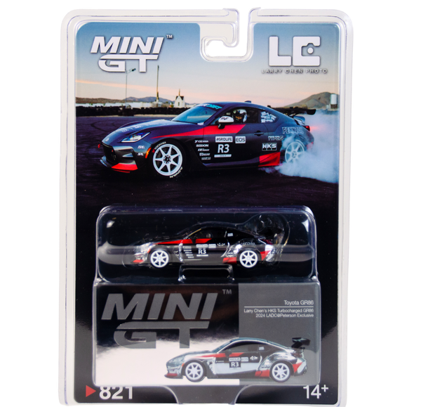 (CHROME)MINI GT Petersen Exclusive - Toyota GR86 Larry Chen HKS Turbocharged