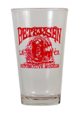 Petersen Pint Glass - Burning Rubber