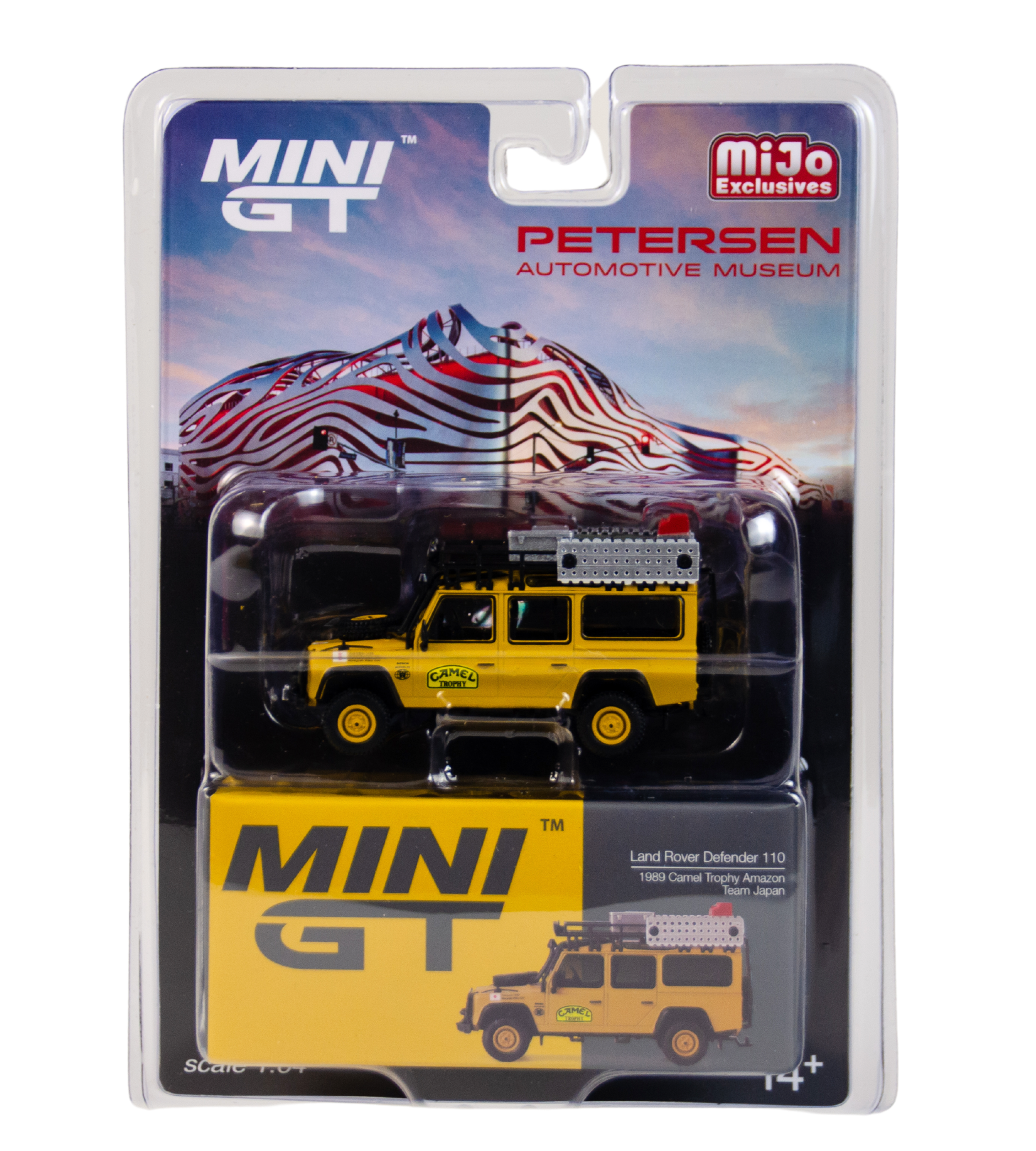 ミニカー MINI GT Land Rover Defender 110 1989 Mini GT 1:64 1989 Land Rover Def 110 - Camel Trophy Amazon
