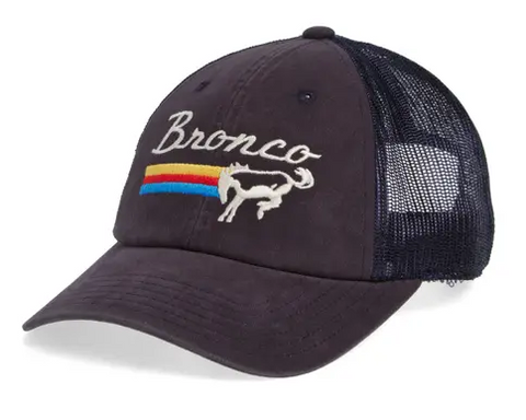 Bronco Raglan Bones Adjustable Trucker Cap