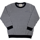 Petersen Sweater - Black & White Houndstooth