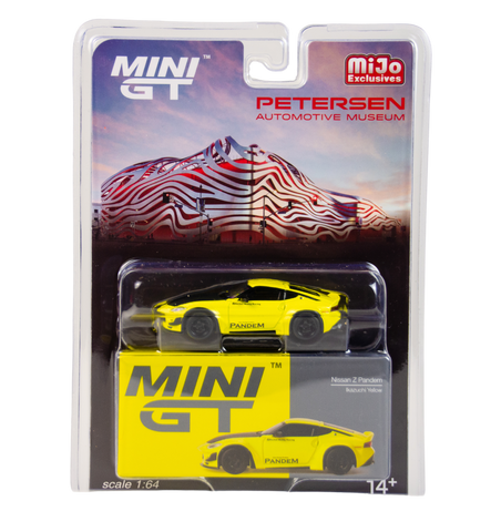 Mini GT 1:64 Nissan Z Pandem Ikazuchi Yellow Petersen Exclusives