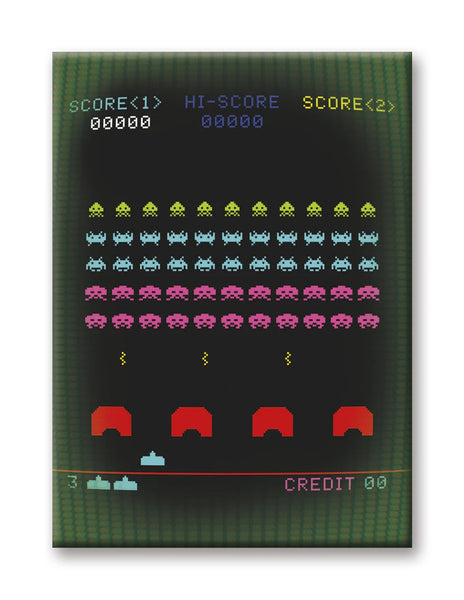 Space Invaders - Arcade Screen Flat Magnet
