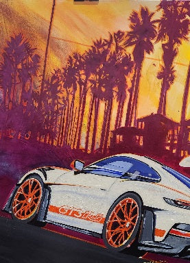 Porsche in Paradise Print