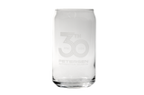 Petersen 30th Anniversary 16oz Can Glass