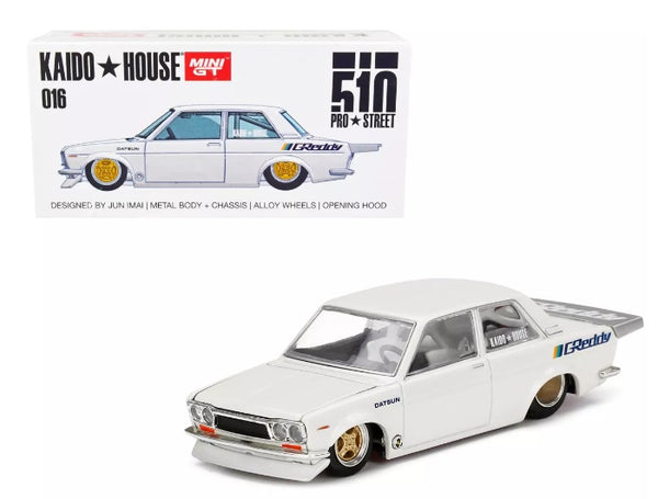 Kaido House Datsun 510 Pro Street GREDDY – Pearl White