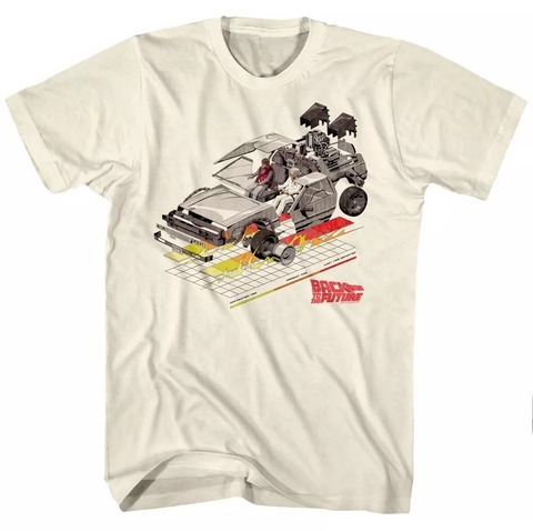 Back To The Future - Car With Grid Tee