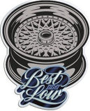 Best In Low Chrome Sticker - Rim