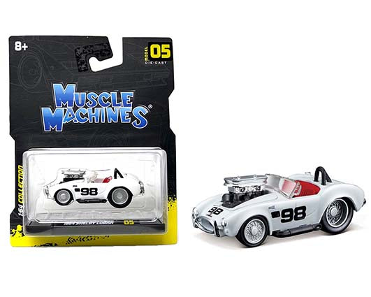 Muscle Machines 1:64 1964 Shelby Cobra White #98