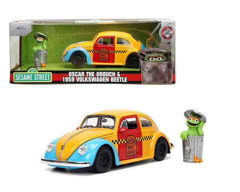 1959 Volkswagen Beetle With Oscar The Grouch Figure – Sesame Street – Hollywood Rides