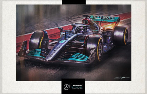 Jed Thomas- Mercedes Benz AMG F1 W13 # 44 Lewis Hamilton 3/4 View