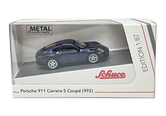 Schuco 1:87 Porsche 911 (992) Carrera S Coupe Blue