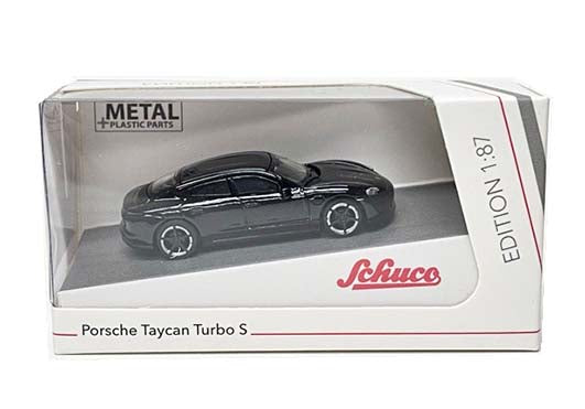 Schuco 1:87 Porsche Taycan Turbo S Black