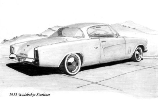 Terry Brennan 1953 Studebaker Coupe Print