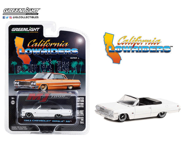 Greenlight California Lowriders – 1963 Chevrolet Impala SS Convertible (White)