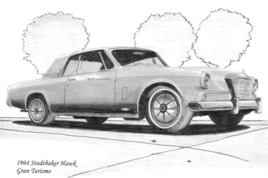 Terry Brennan 1964 Studebaker Hawk Print