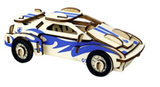 3D Wood Car Puzzle Set