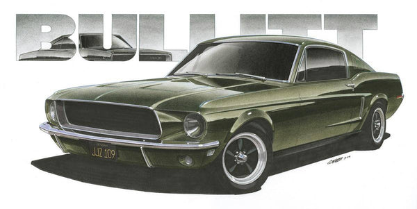 1968 Bullitt Mustang Art Print