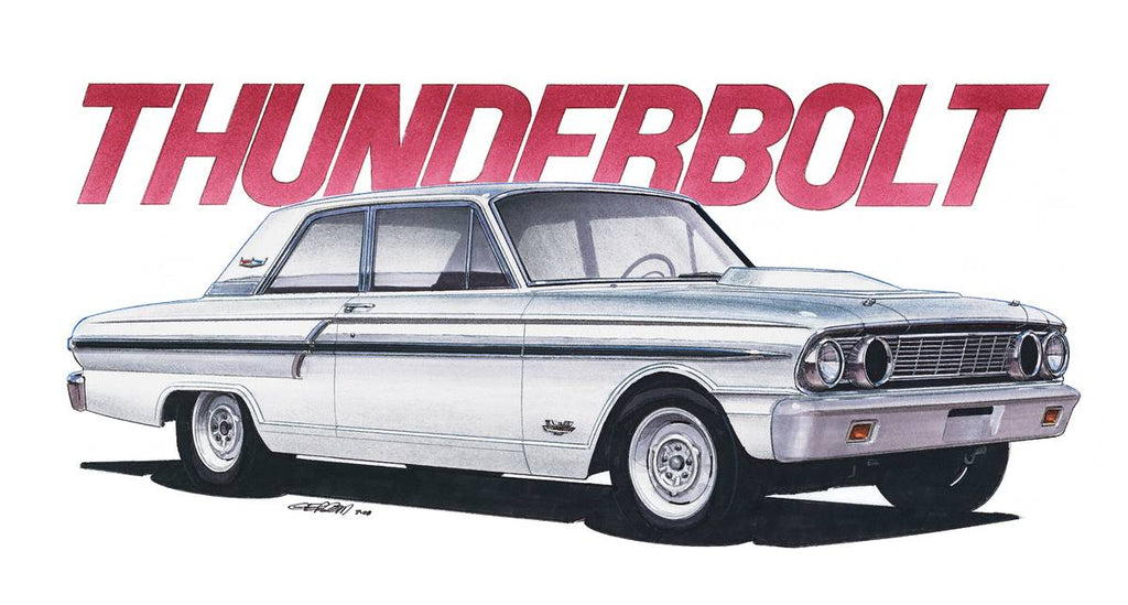 1964 Fairlane Thunderbolt Art Print – Petersen Automotive Museum Store