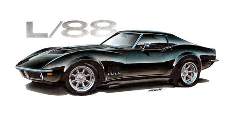 1969 Corvette L/88 Art Print