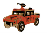 3D Wood Car Puzzle Set
