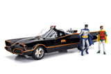 1966 Batmobile with Working Lights and Batman and Robin Diecast Figures