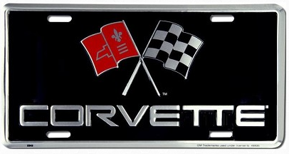 Chevy Corvette License Plate