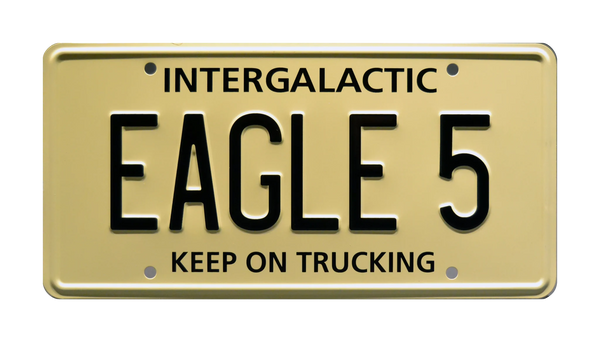 Spaceballs Winnebago EAGLE 5Metal Stamped Replica Prop License Plate