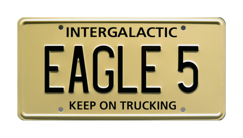 Spaceballs Winnebago EAGLE 5Metal Stamped Replica Prop License Plate
