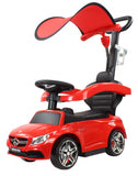 Mercedes Benz C63 Coupe w/ Canopy Kids Ride On Push Car Foot