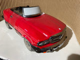 1980 Mercedes Benz SL Convertible Red - Ceramic Cars By Gene Paleno