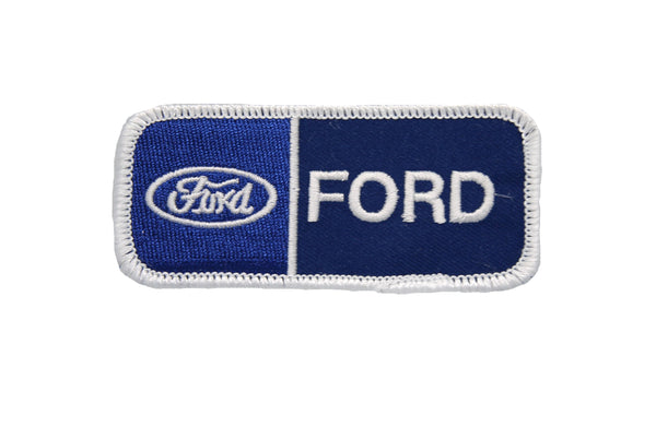 FORD DOUBLE EMBROIDERED LOGO PATCH WITH SCRIPT AND BLUE OVAL