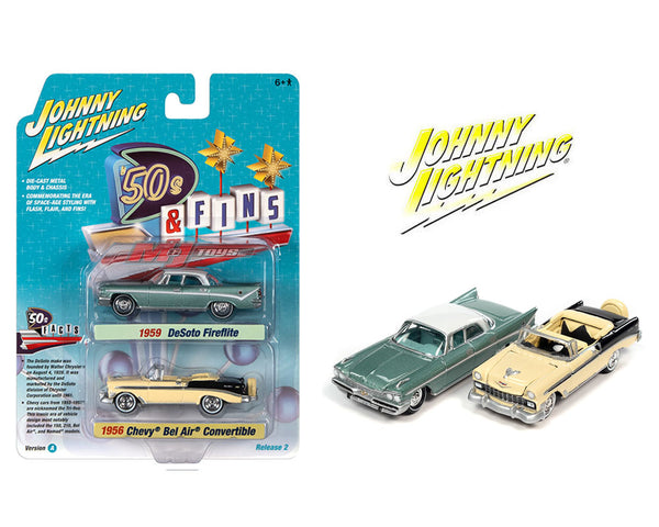 1959 Desoto Fireflite & 1956 Chevrolet Bel Air Convertible – ’50s & Fins 2 Pack
